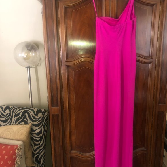 Formal Dress - Hot Pink w/slit - Picture 4 of 10